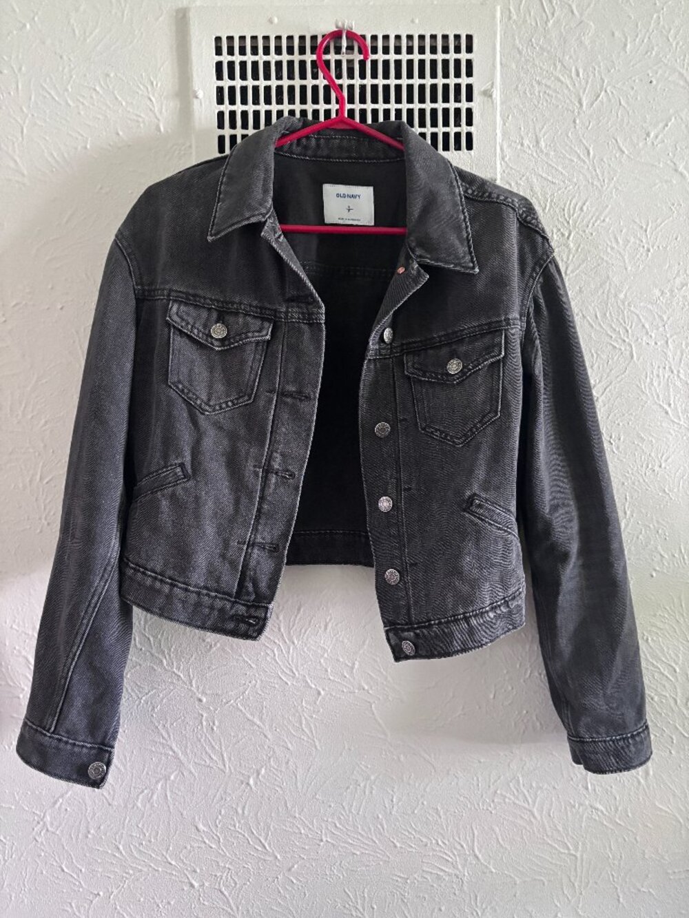 Old Navy Oversized Cropped Jean Jacket